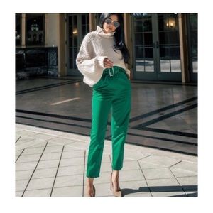 Blogger fave green paperbag trousers